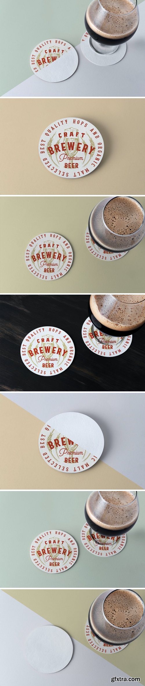 Coaster Drink Mockup