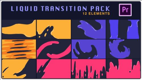 Videohive - Liquid Transition Pack | Premiere Pro MOGRT - 34446536 - 34446536