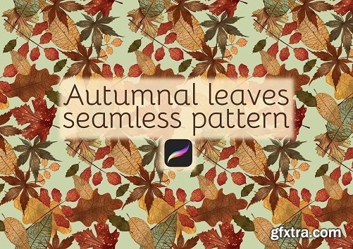 Create an Autumnal Leaves, Dropdown, Seamless Pattern in Procreate + Tips