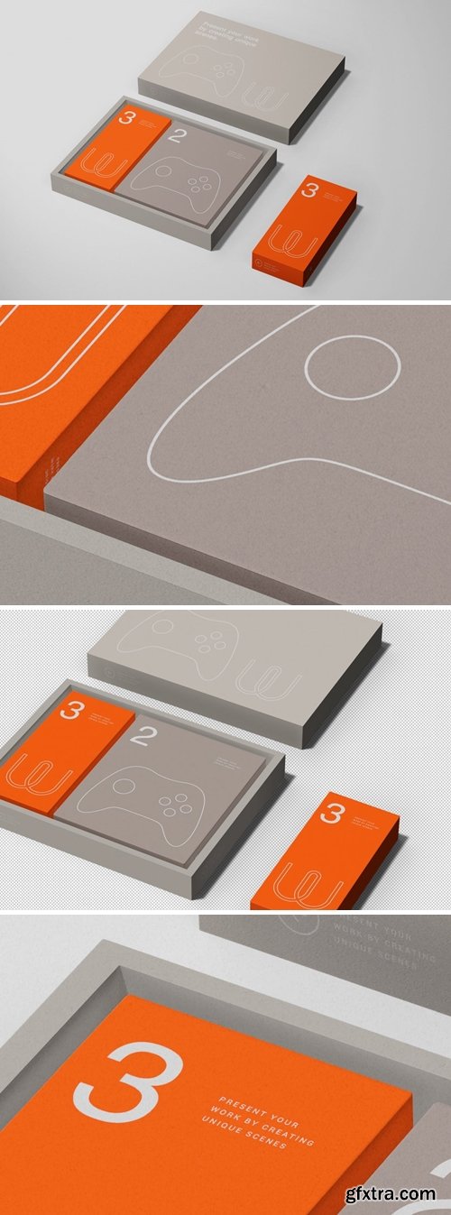 Paper Boxes Mockup