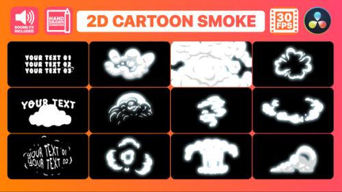 Videohive - 2D Cartoon Smoke | DaVinci Resolve - 34465879 - 34465879