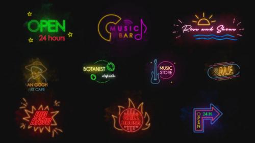 Videohive - Neon Titles || Premiere Pro MOGRT - 34467228 - 34467228