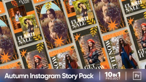 Videohive - Autumn Vibes Sale Promo | Instagram Story Pack (MOGRT) - 34468766 - 34468766