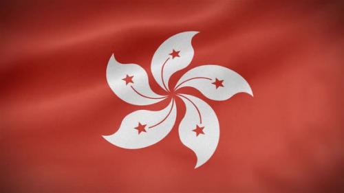 Videohive - Hong Kong Flag - 33085945 - 33085945