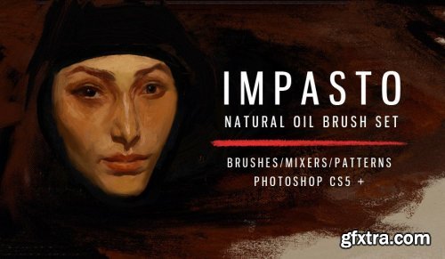 Impasto natural oil brushes for PS CS5+