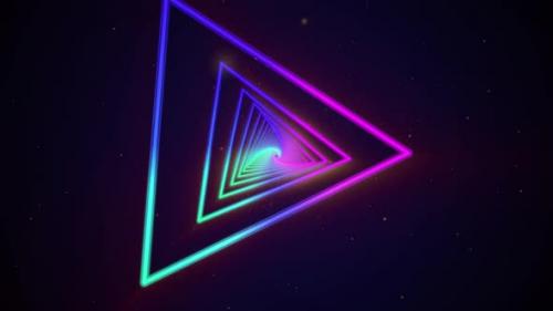 Videohive - Colorful Neon Triangles - 33478243 - 33478243