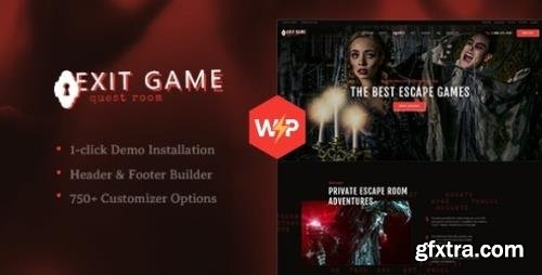 ThemeForest - Exit Game v1.2.2 - Real-Life Secret Escape Room WordPress Theme - 21902031