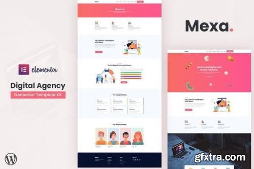 ThemeForest - Mexa v1.0.0 - Digital Agency Elementor Template Kit (Update: 25 October 21) - 29299425