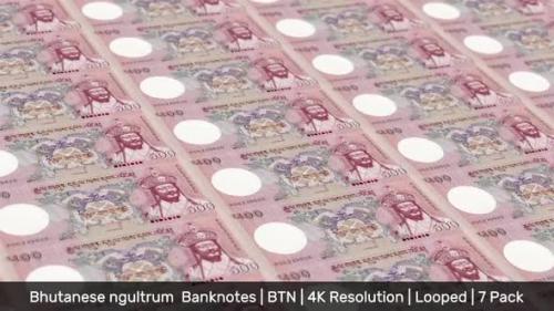 Videohive - Bhutan Banknotes Money / Bhutanese ngultrum / Currency Nu. / BTN / 7 Pack - 4K - 34490743 - 34490743