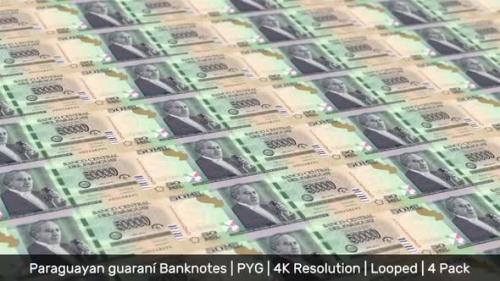 Videohive - Paraguay Banknotes Money / Paraguayan guarani / Currency ₲ / PYG / 4 Pack - 4K - 34491276 - 34491276