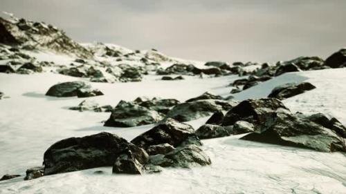 Videohive - Snowy Mountains and Dark Rocks - 34491419 - 34491419