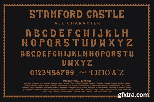 Stamford Castle - Blackletter Display Font