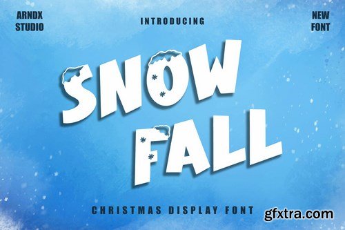 Snow Fall - Christmas Display Font