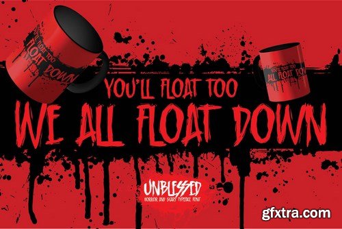 Unblessed - Horror And Scary Typeface Font