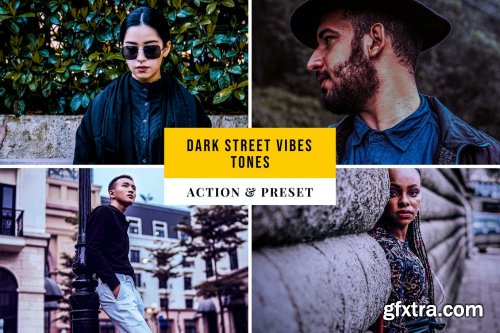 Dark Street Vibes Tones Action & Lightroom Preset