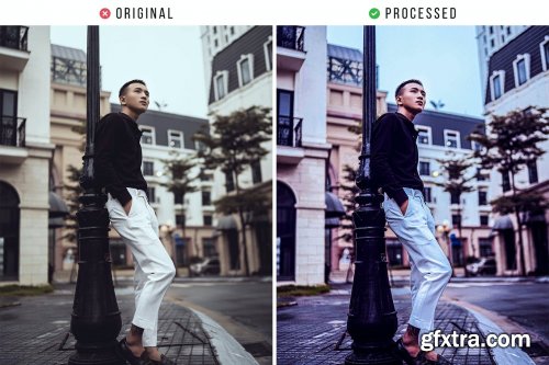 Dark Street Vibes Tones Action & Lightroom Preset