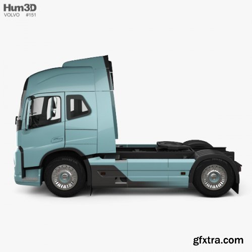 Volvo Electric Tractor Truck 2019 3D model