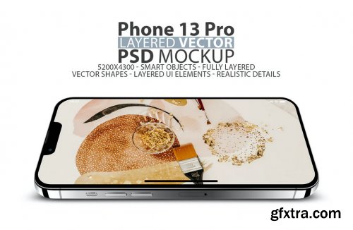 iPhone 13 Pro Layered Vector PSD Mockup