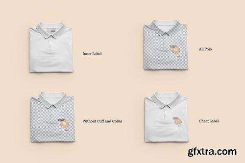 CreativeMarket - 8 Mockups Men Polo 6472306