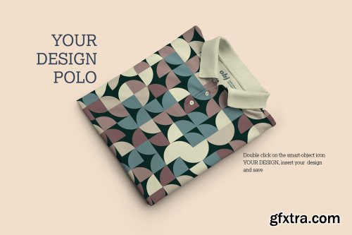 CreativeMarket - 8 Mockups Men Polo 6472306