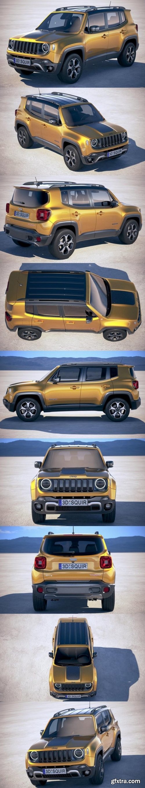 Jeep Renegade 2019 3D Model