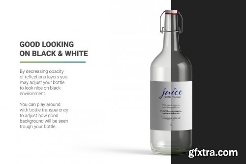 CreativeMarket - Juice Bottle Mockup 5742701