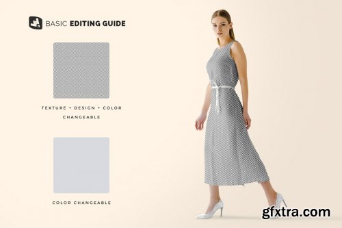 CreativeMarket - Women's Summer Dress Mockup Vol.3 4905778