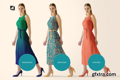 CreativeMarket - Women's Summer Dress Mockup Vol.3 4905778