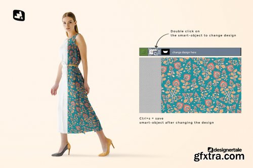 CreativeMarket - Women's Summer Dress Mockup Vol.3 4905778