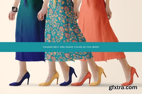 CreativeMarket - Women's Summer Dress Mockup Vol.3 4905778