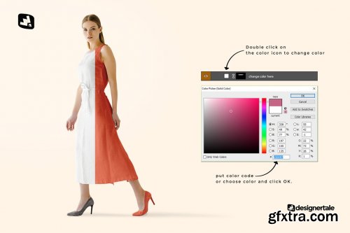 CreativeMarket - Women's Summer Dress Mockup Vol.3 4905778