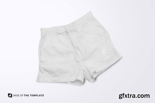 CreativeMarket - Female Cotton Hot Pants Mockup 6211883