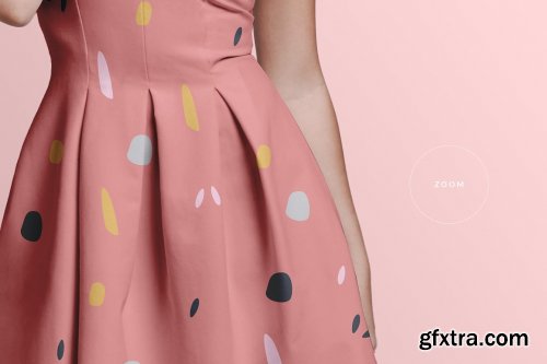 CreativeMarket - Female Short Party Dress Mockup 4265674