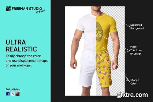 CreativeMarket - Shorts Mock-Up Set 6290043