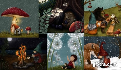  How To Develop and Illustrate a Whimsical Scene from Start to Finish: Procreate Paint or Pencil