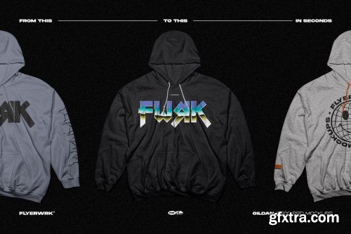 CreativeMarket - Hoodie Mockup - Gildan 18500 6499378