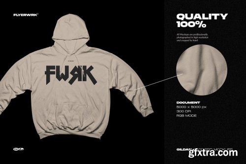 CreativeMarket - Hoodie Mockup - Gildan 18500 6499378