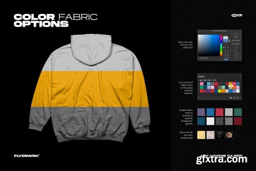 CreativeMarket - Hoodie Mockup - Gildan 18500 6499378