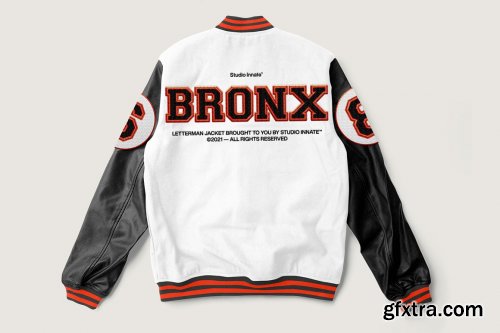 CreativeMarket - Letterman Jacket Mockup 6367030