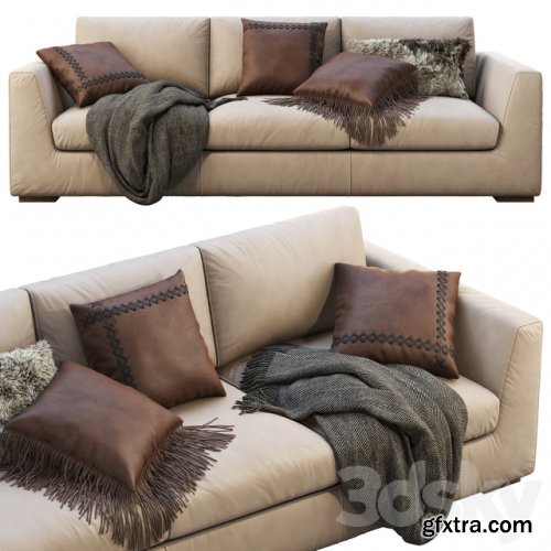 RH Modena Taper Arm Sofa