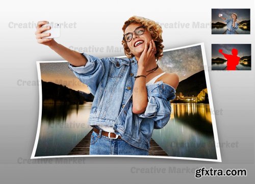 CreativeMarket - Pop Out Photoshop Action 6558025