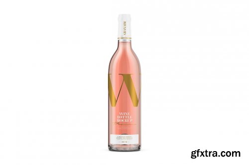 CreativeMarket - Rose Wine - Mockup 6494776