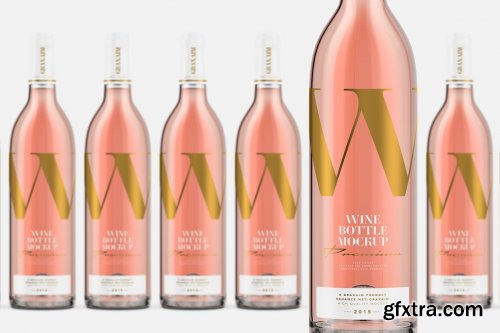 CreativeMarket - Rose Wine - Mockup 6494776