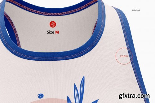 CreativeMarket - Women's Tank Top Mockups, Front Back 6529119