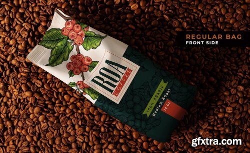 CreativeMarket - Coffee Package Mockup Set 6481546