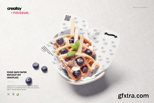 CreativeMarket - Noissue Food Safe Paper Mockup Bundl 6424610