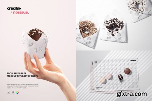 CreativeMarket - Noissue Food Safe Paper Mockup Bundl 6424610