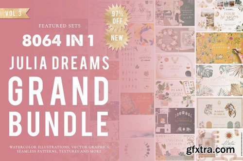 CreativeMarket - 8064 in 1 - GRAPHICS GRAND BUNDLE 6117521