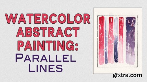  Watercolor Abstract Art: Parallel Lines
