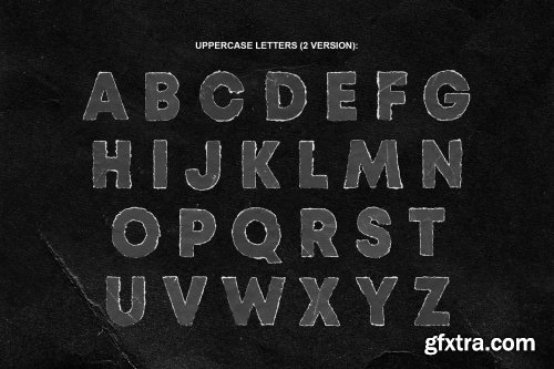 CreativeMarket - TORN PNG LETTERS PACK 6110497